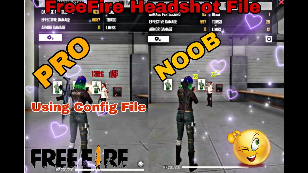 Free fire headshot aimlock config file no drag headshot auto head one tap headshot config file