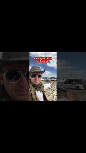 Rain at #burningman shuts down the entire city and strands everyone for days #stranded