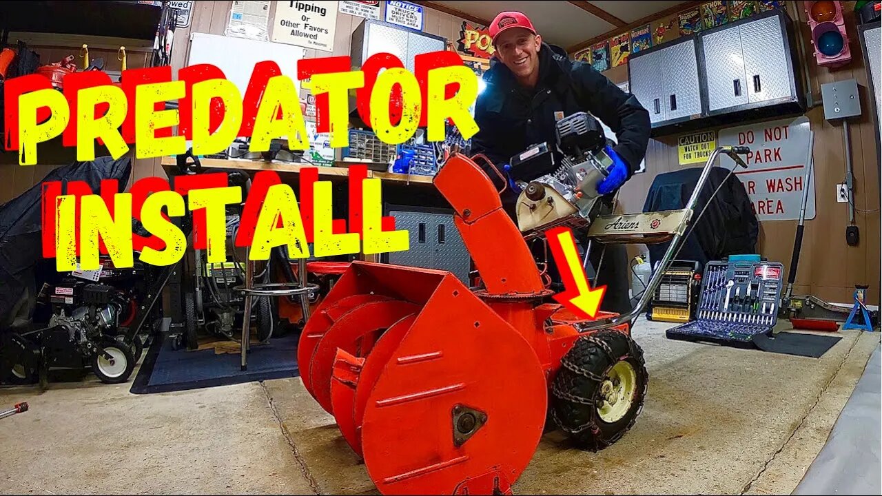 BEFORE YOU INSTALL A PREDATOR 212CC ENGINE ON A SNOWBLOWER, WATCH THIS!