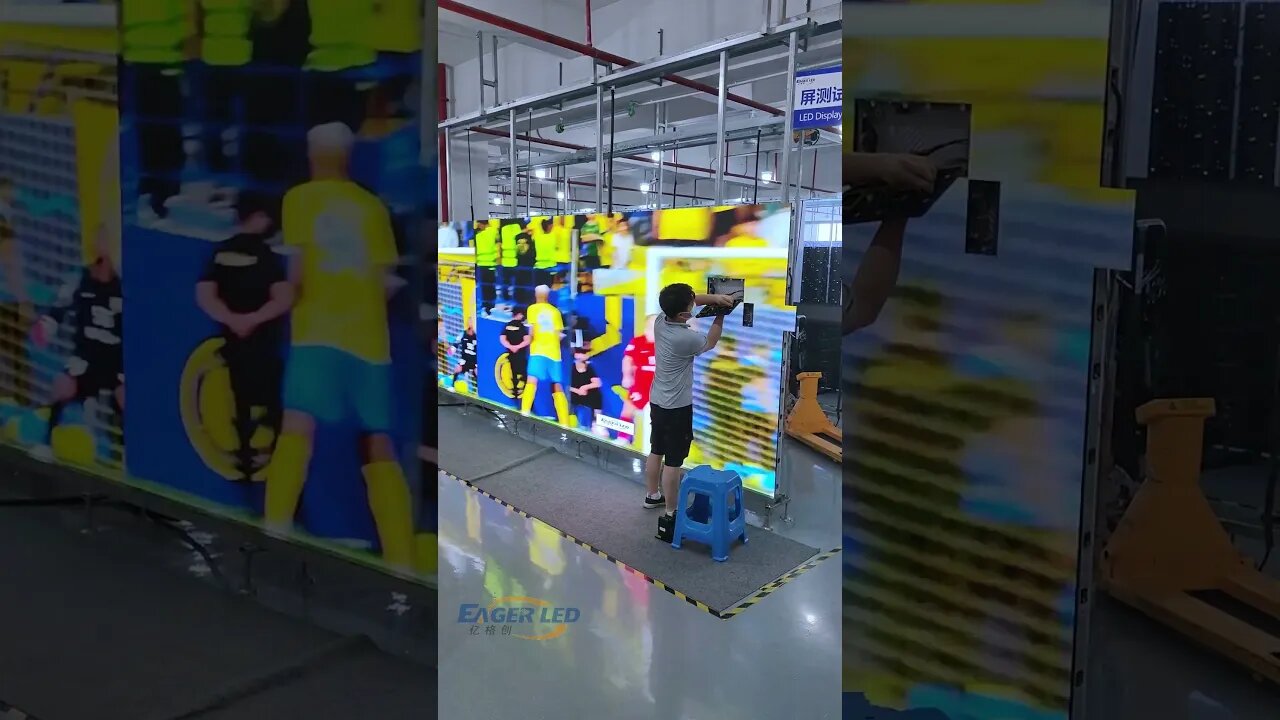 Does this count as handball！#cr7 #ledvideowall #eagerled #football #leddisplay #ledscreens