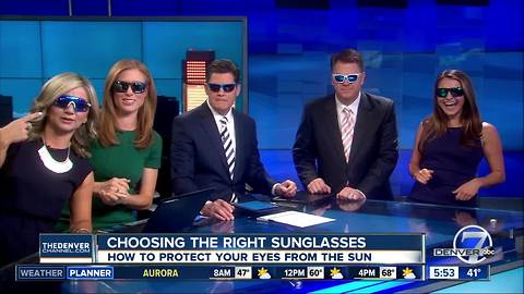 Choosing the right sunglasses to protect your eyes from the sun