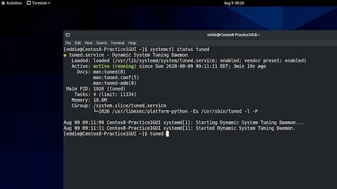 RHCSA v8 Practice Session: Manage tuning profiles