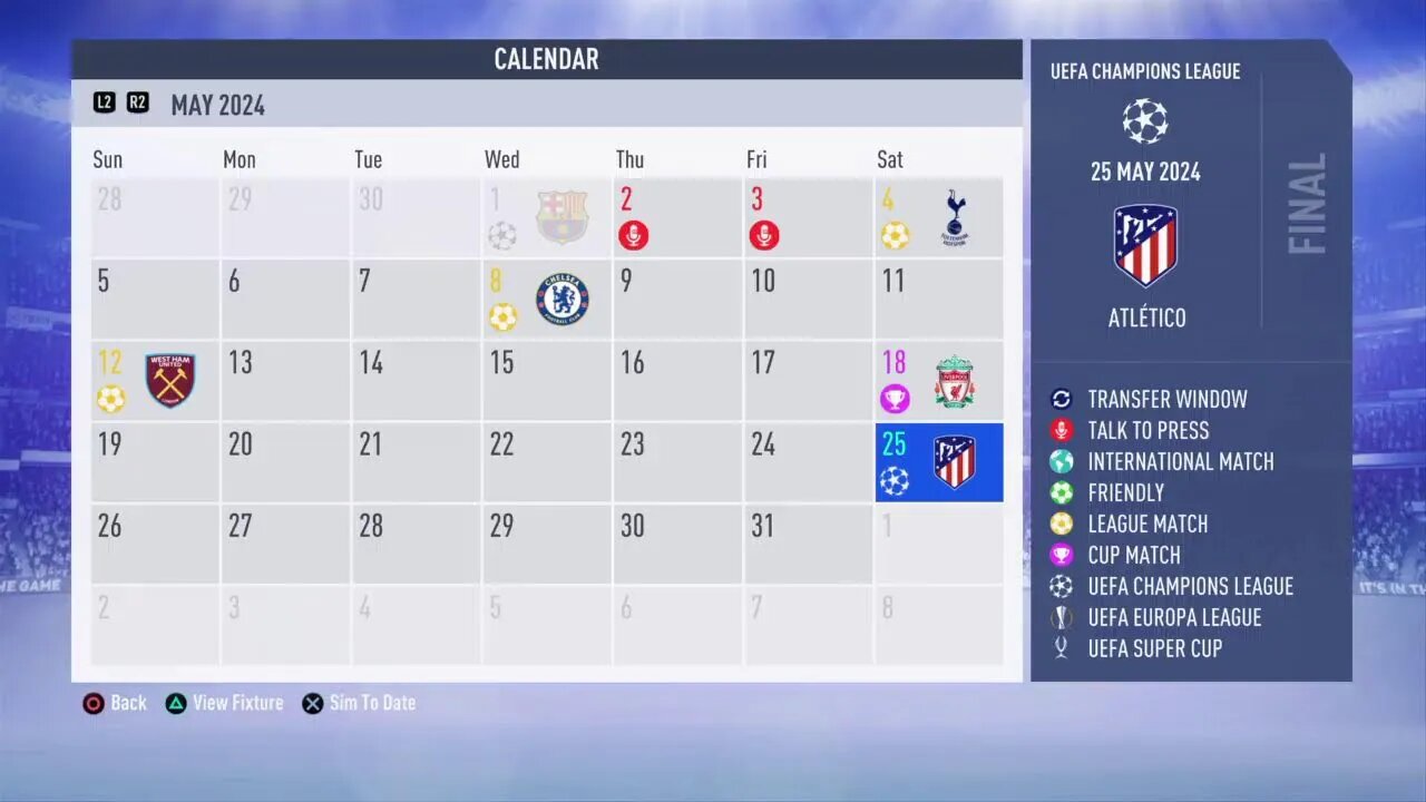 Nottingham Forest S:6 2023-2024 UEFA Champions League Semi-Final Leg 2 VS Barcelona (0-0 Agg)