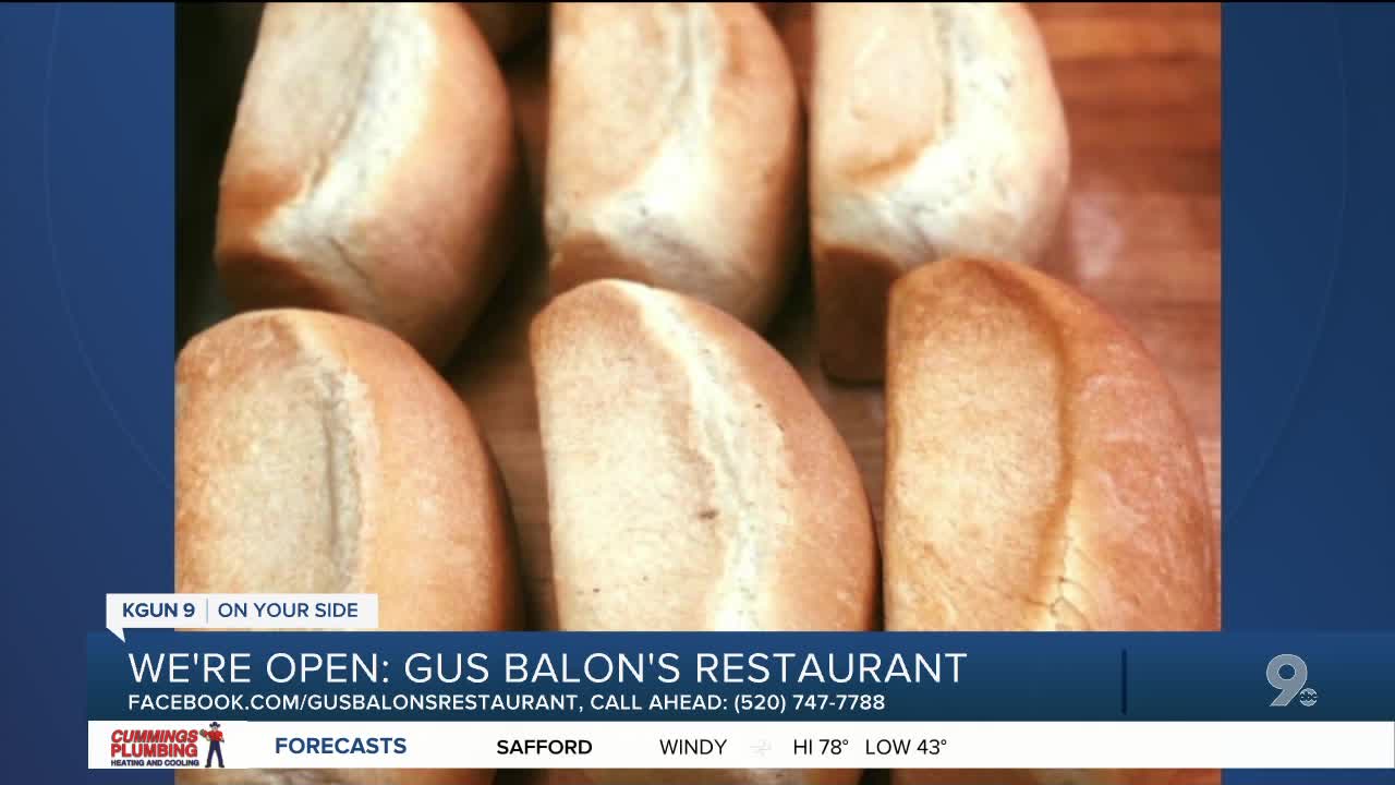 Gus Balon's offers takeout