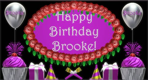 Happy Birthday 3D - Happy Birthday Brooke - Happy Birthday To You - Happy Birthday Song