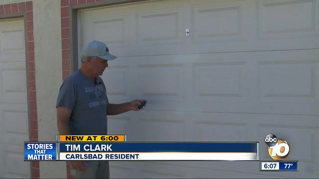 Burglar uses baffling tactic in garage break-ins