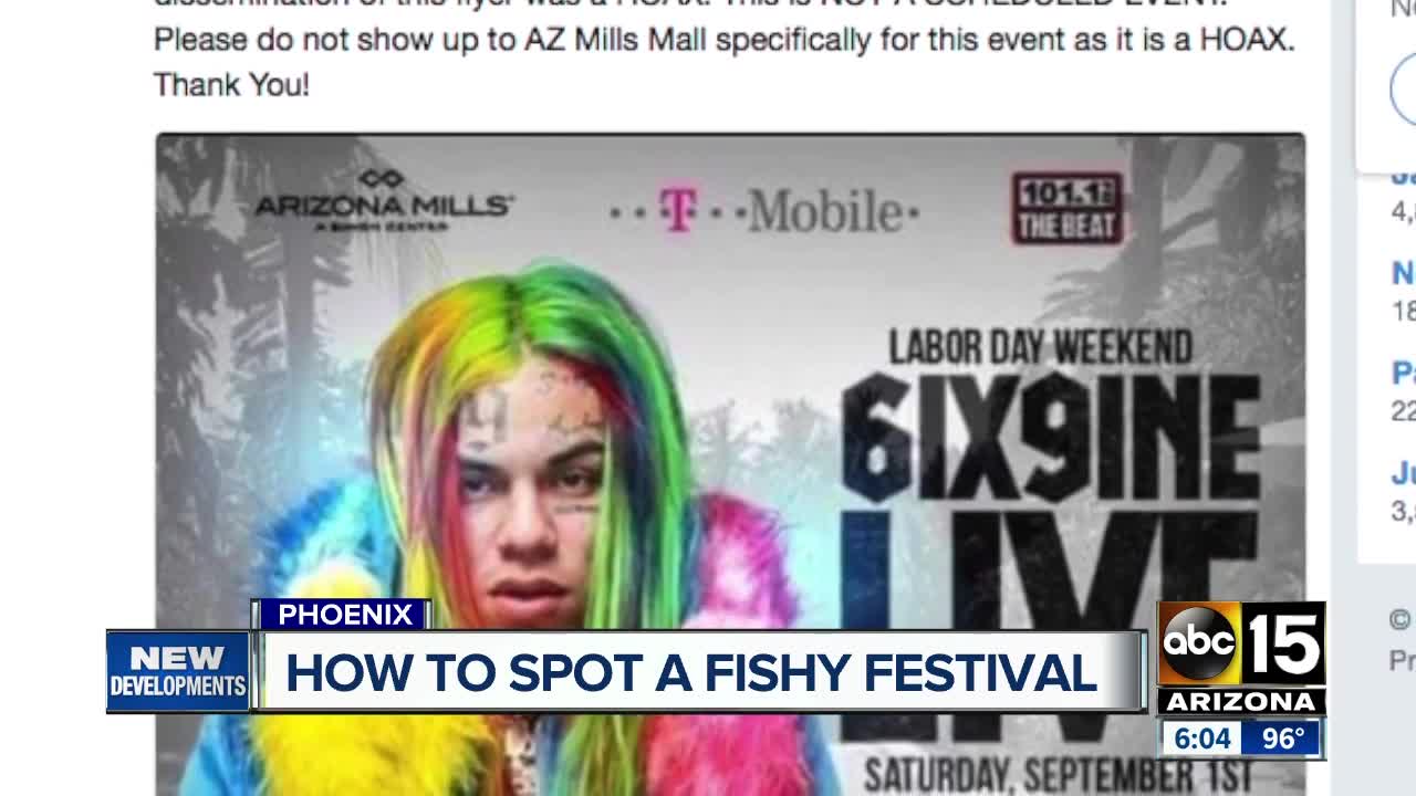 How to spot a potential phony festival