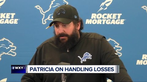 Matt Patricia on living with losing