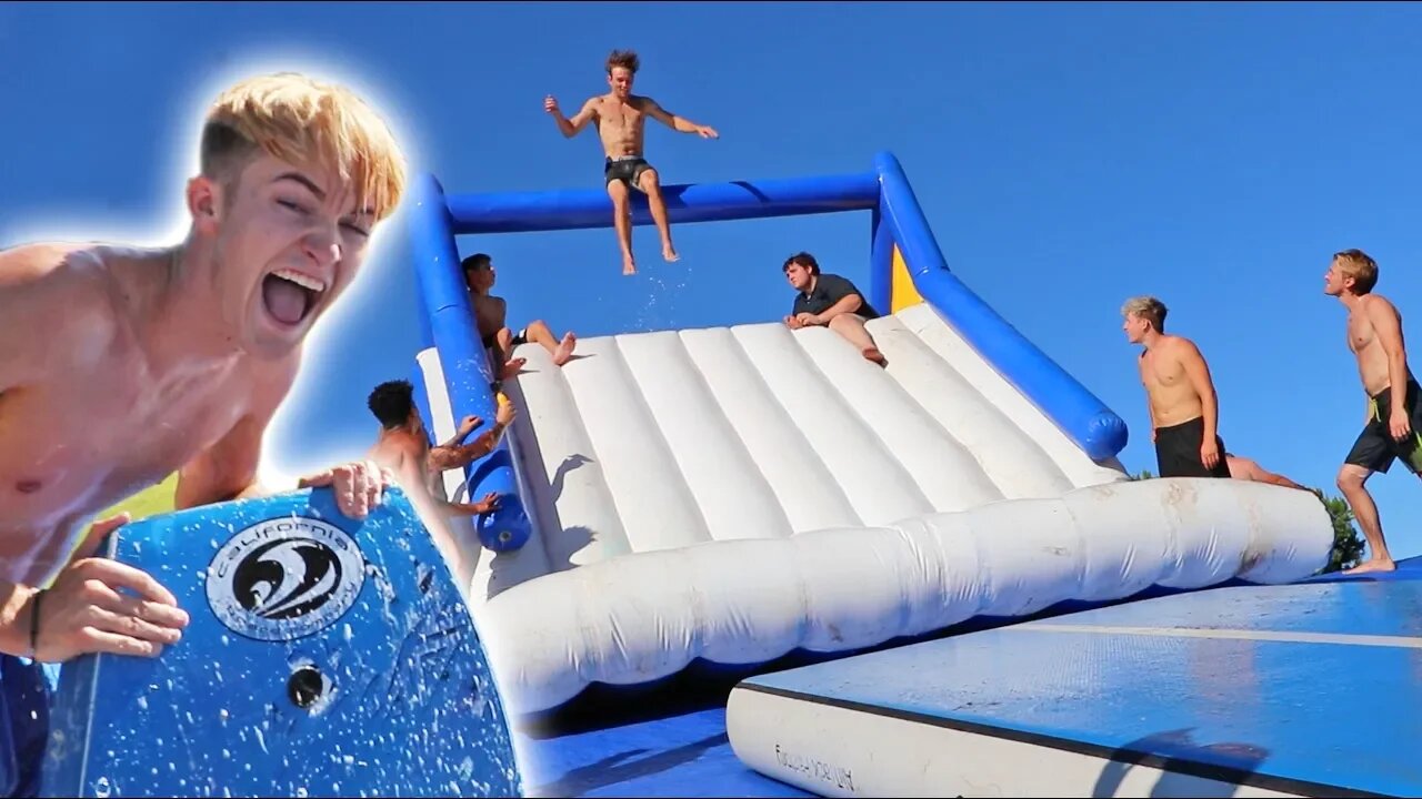 We Made The World’s BIGGEST Slip N’ Slide!