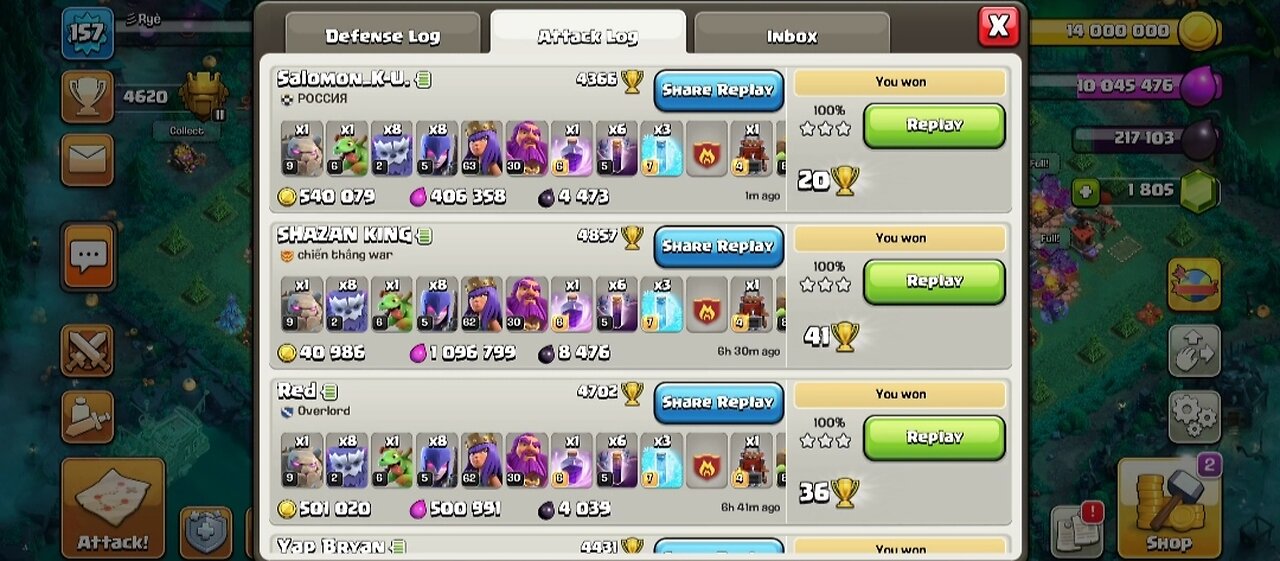 Town Hall 12 OP troops.. My Fav Combination of BoWitch + Bat Spell🔥🔥