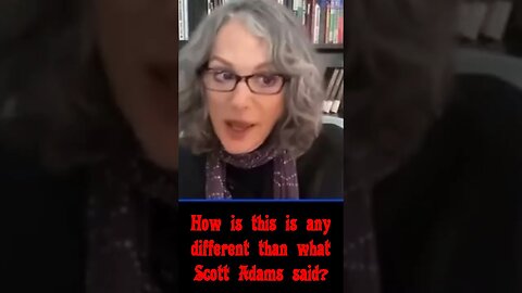 Robin DiAngelo channels Scott Adams, but she has the correct politics.