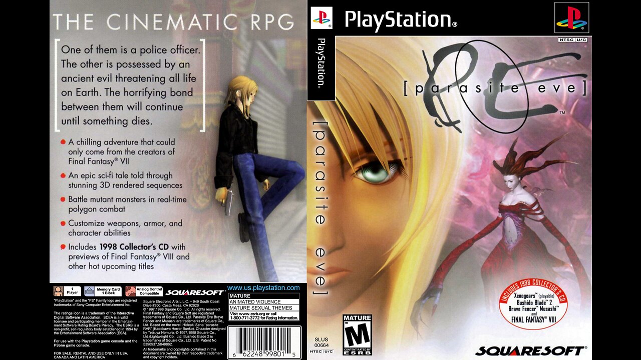 Parasite Eve 1 PS1 Full Gameplay