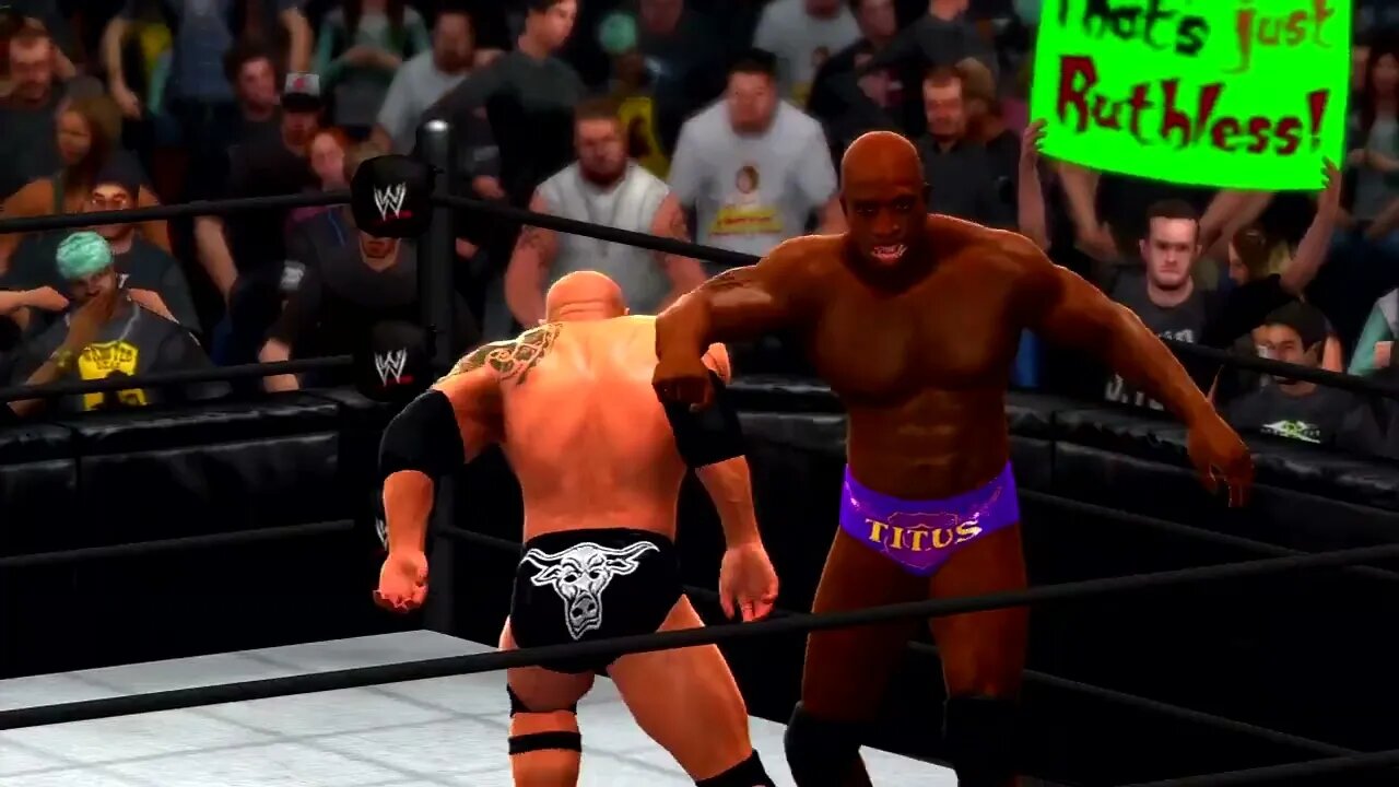 WWE 2K14 Gameplay The Rock vs Titus O'Neil