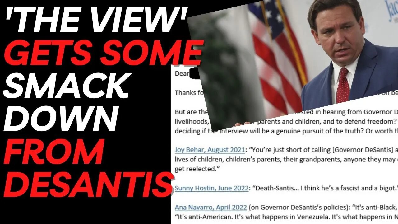 The View gets smackdown after trying to invite DeSantis onto 'The View'
