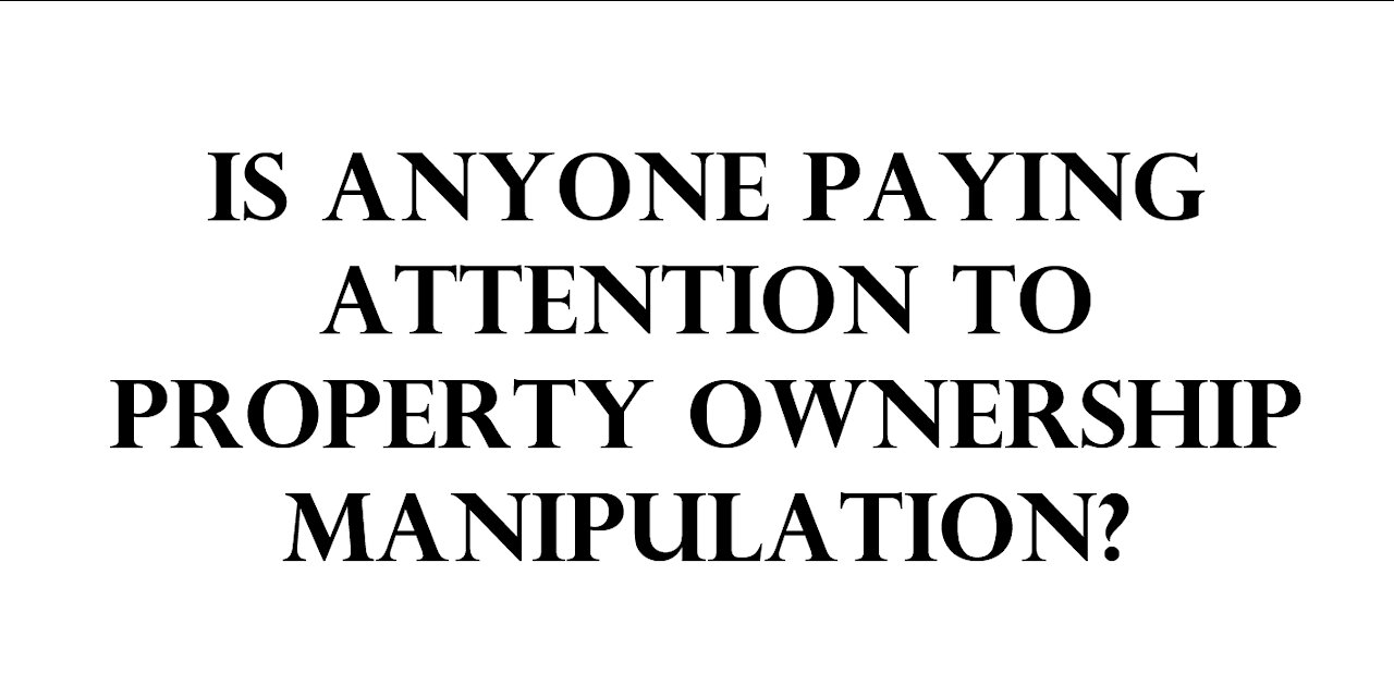 Property ownership manipulation?