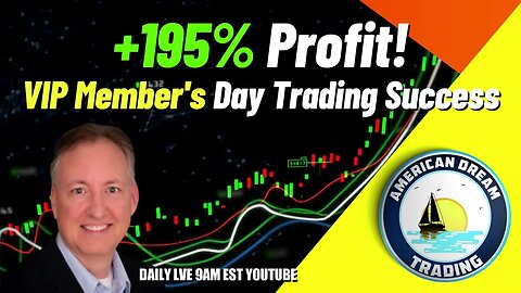 +195% Profit - VIP Member's Amazing Trading Success In The Stock Market