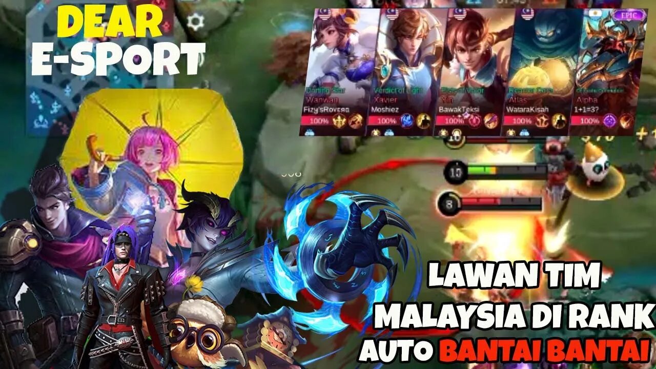 Dear Espot Bantai Bantai Tim Malaysia, Exp Line sama Hyper Auto di Buat Nangis - Mobile Legend