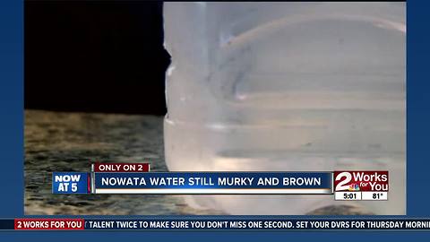 Nowata water still murky and brown