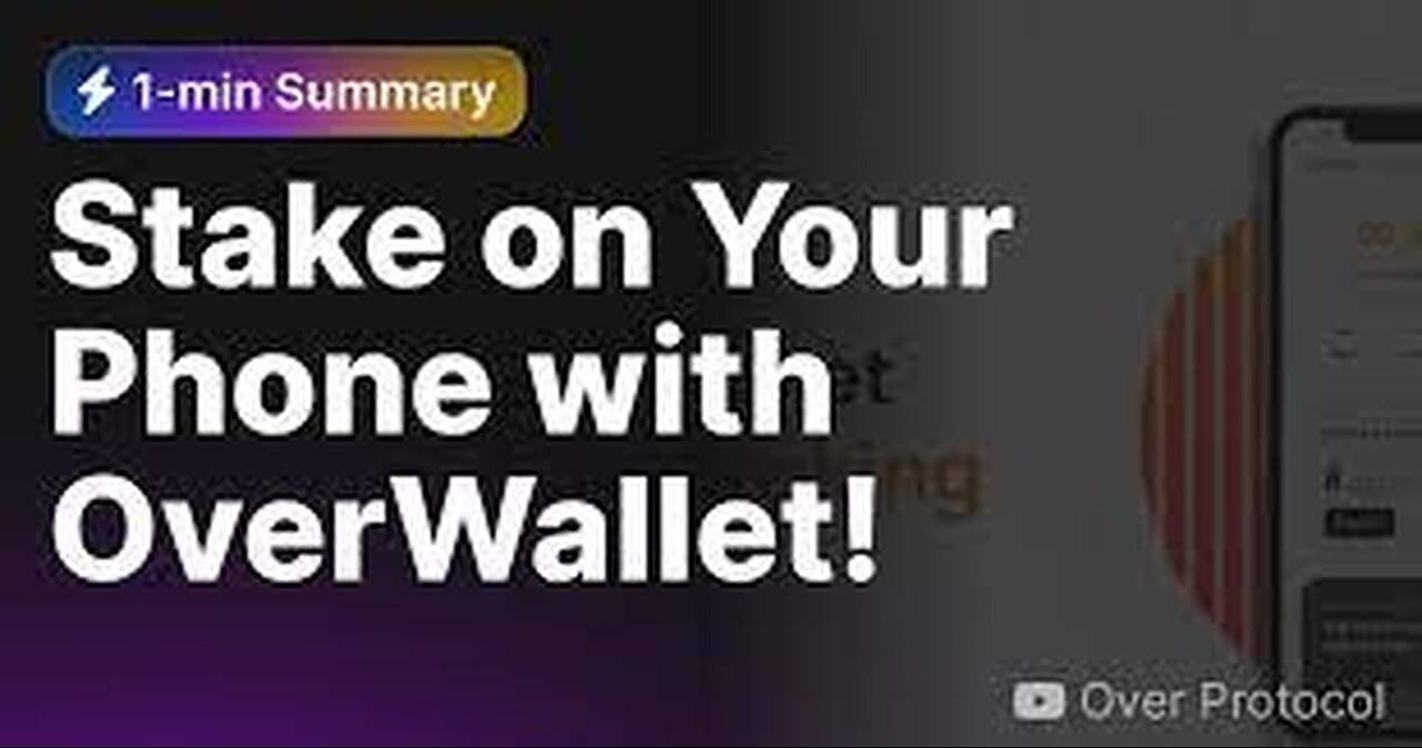 Overwallet Airdrop Staking on your Smart Phone Simplified