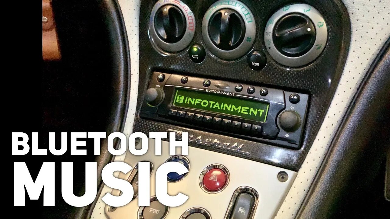 How to Add Bluetooth Music Streaming to a Maserati Becker Infotainment Stereo