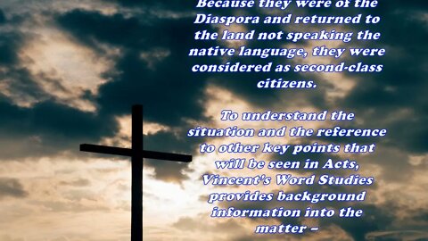 Daily Bible Verse Commentary - Acts 6:1