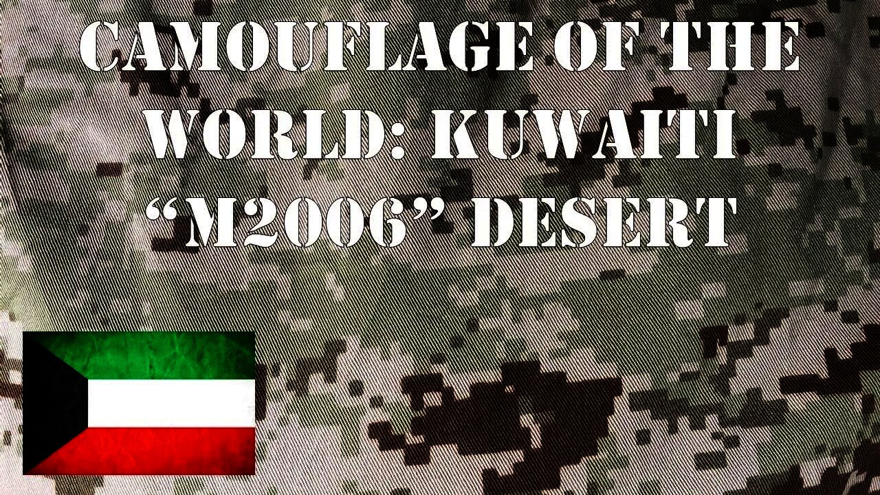 Camouflage of the World Kuwaiti M2006 Desert Camo.
