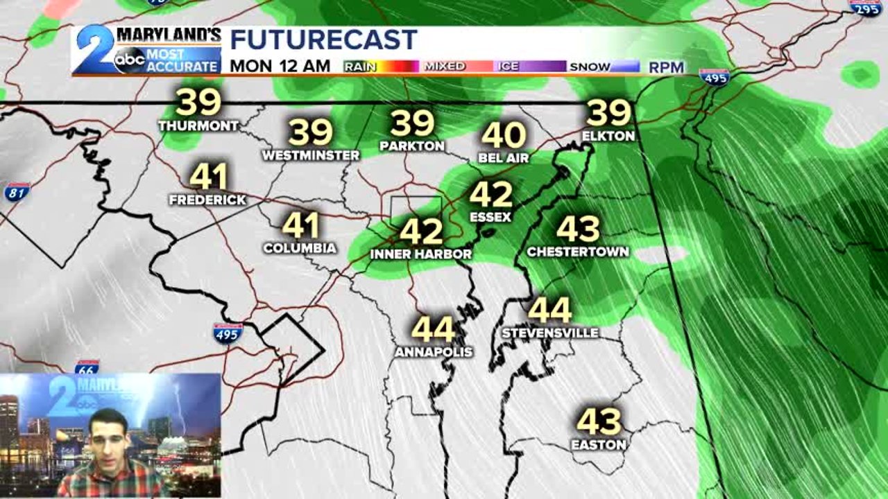 Showers Return Late Sunday