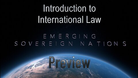 Introduction to International Law - 13th January 2024