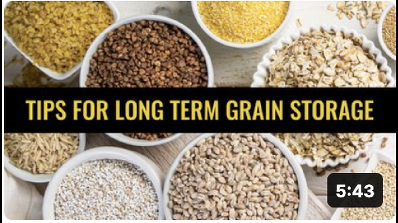 Tips for long term grain storage