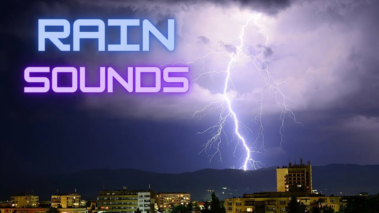 Rain Sounds with Video for relaxation and sleep all night