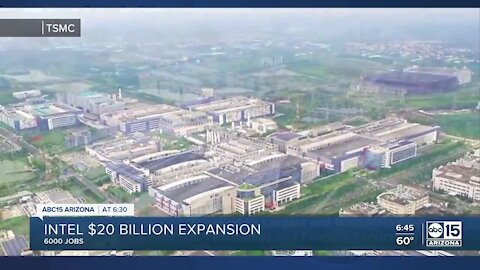 Intel to spend $20 billion to build two new chip factories in Arizona