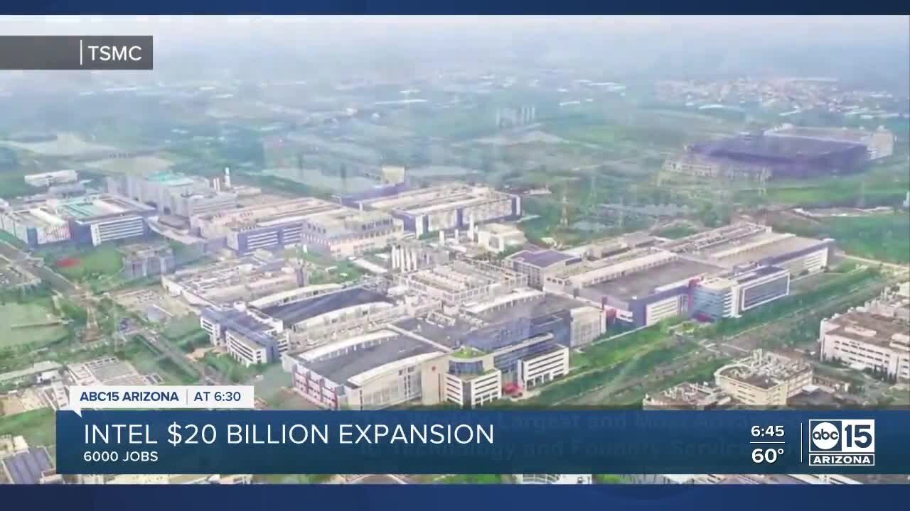 Intel to spend $20 billion to build two new chip factories in Arizona