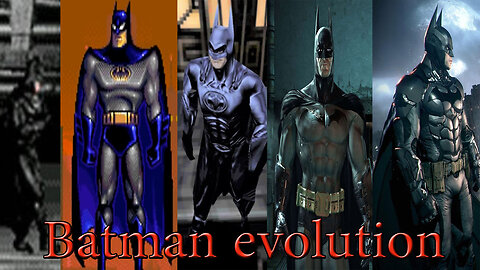 BATMAN evolution in video games 1986 - 2017
