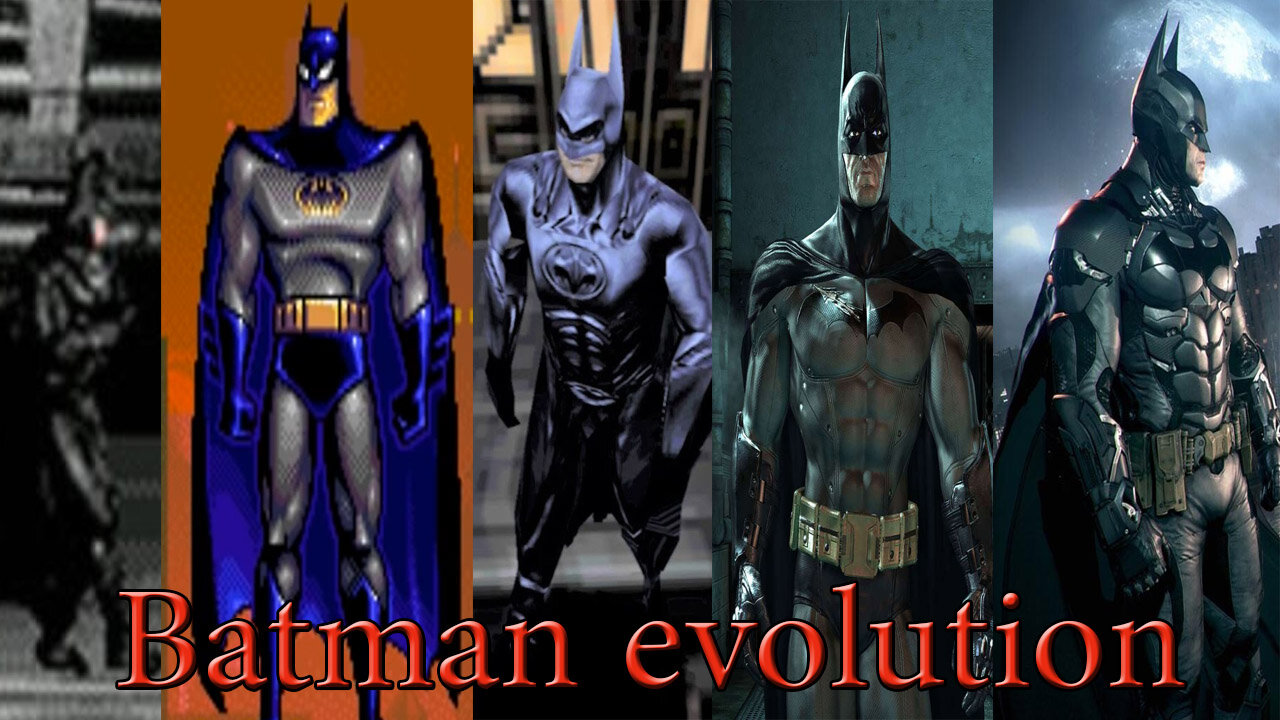 BATMAN evolution in video games 1986 - 2017