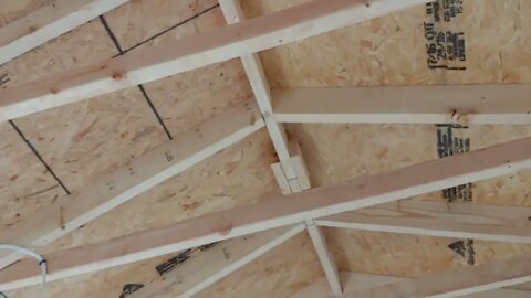 Art studio ready for spray foam. Pre open cell spray foam.