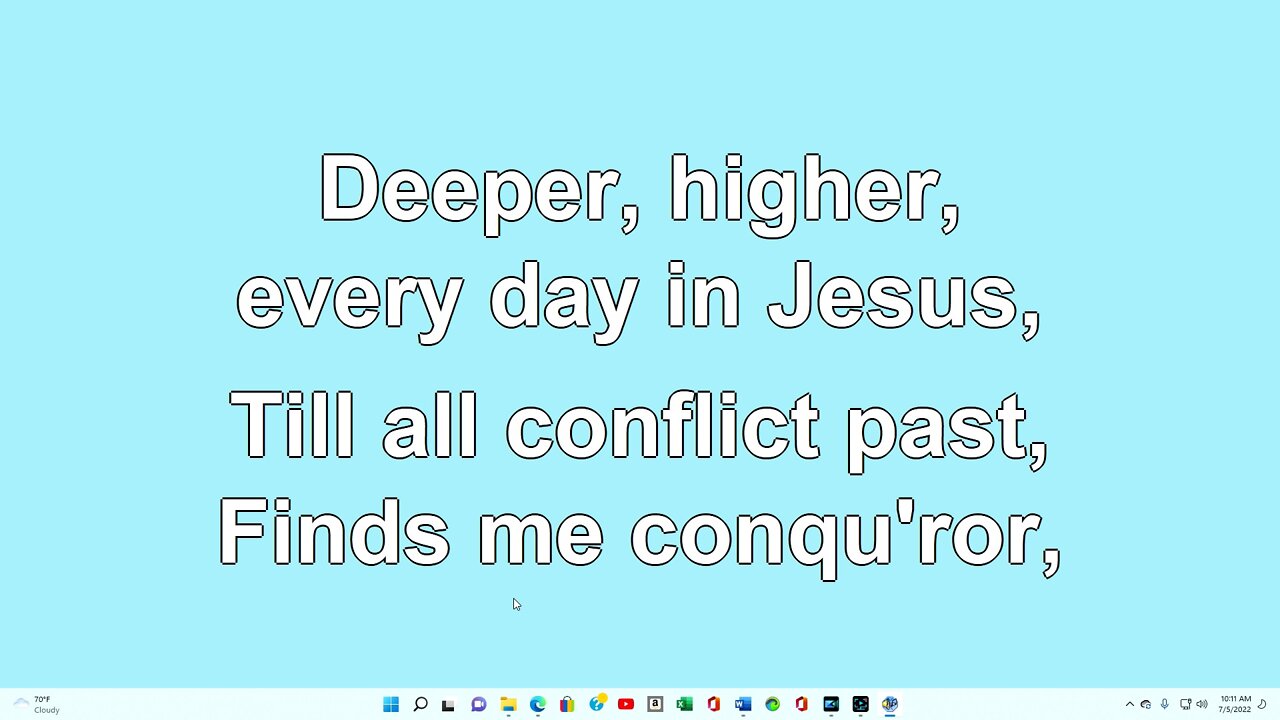 Deeper, Deeper Verse 4