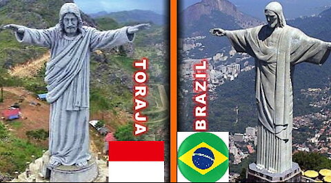 The biggest Jesus statue in the world was in Indonesia after Brazil