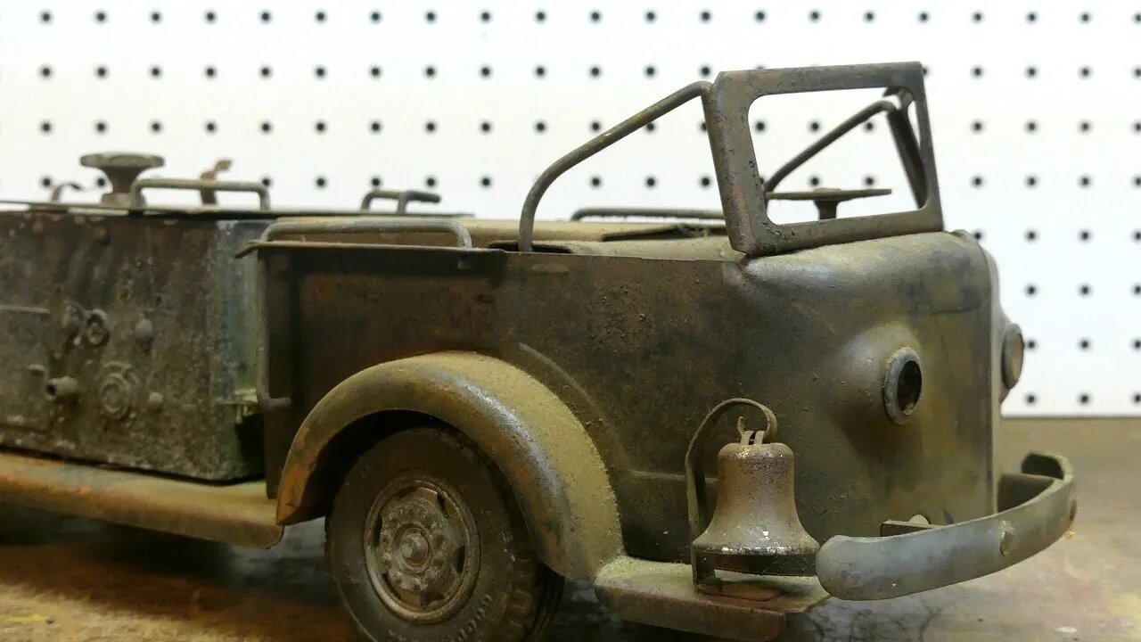 Rusty and Burned 1950's Doepke Fire Truck Restoration