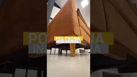 Poltrona Inglaterra Tecido Veludo Locais como recepções, consultórios e salas comerciais.
