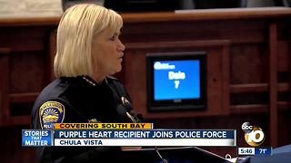 Purple Heart recipient joins Chula Vista police force