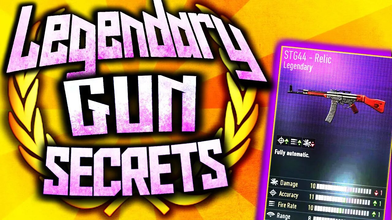 COD AW: "LEGENDARY WEAPON SECRETS" THE HIDDEN STATS! (LEGENDARY STG-44 RELIC WEAPON BREAKDOWN)!