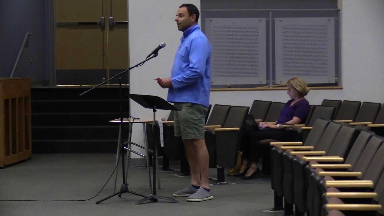 Teacher David Averdesian Talks To North Kingstown School Committee About The Void Of Understanding And Communications With The Faculty