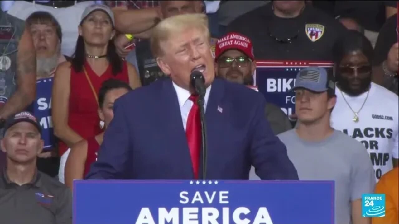 Trump at the general election speech rally at Pennsylvania