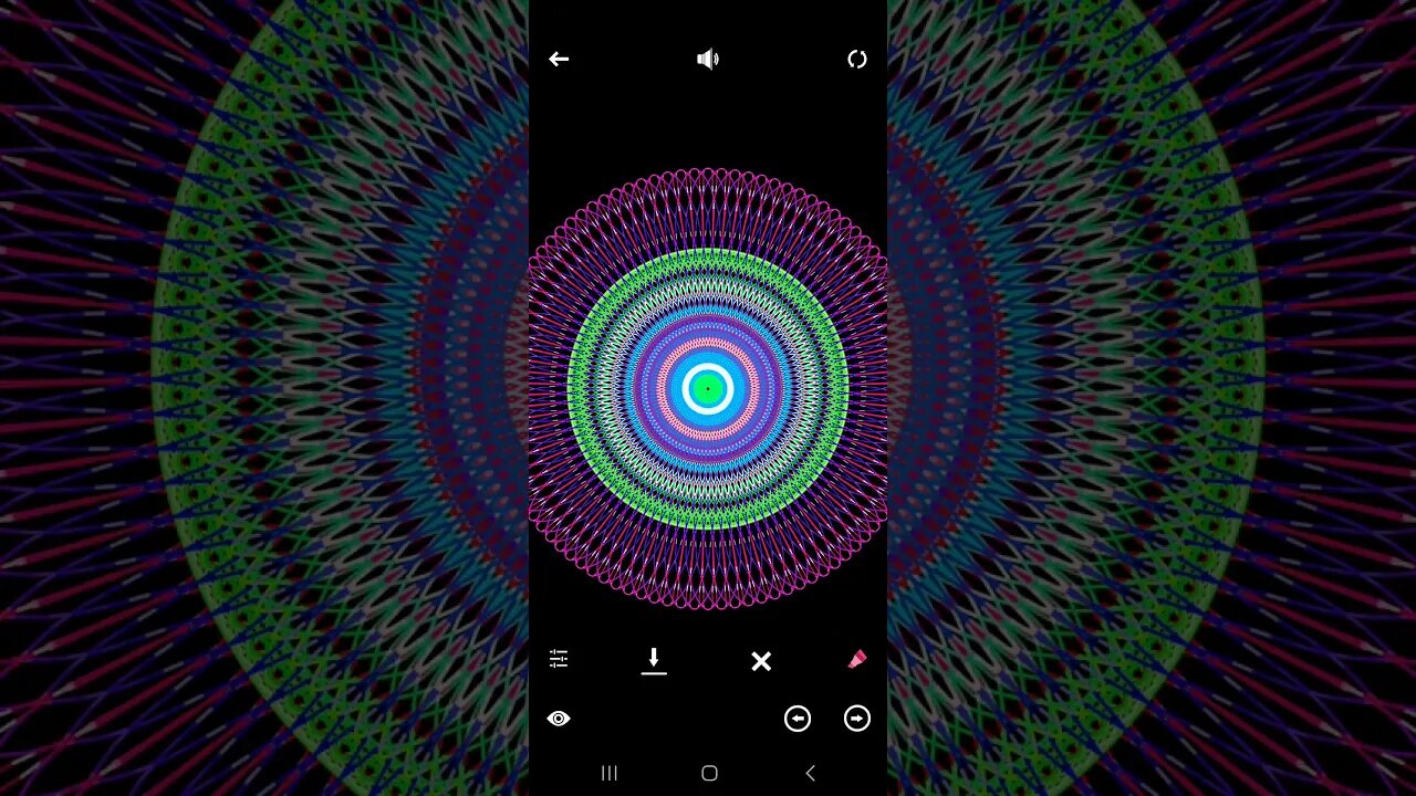 Tangle app on Android: perfect symmetry #24