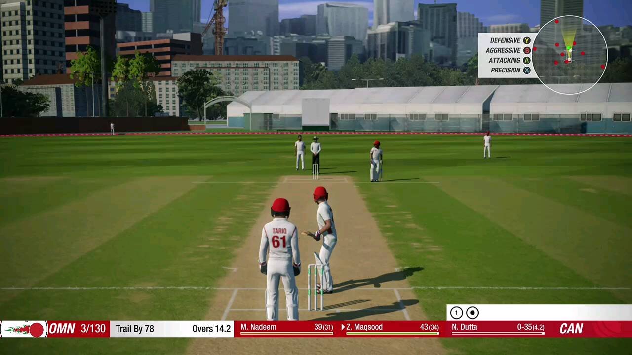 Cricket 19 - Oman national team, Zeeshan scores half century