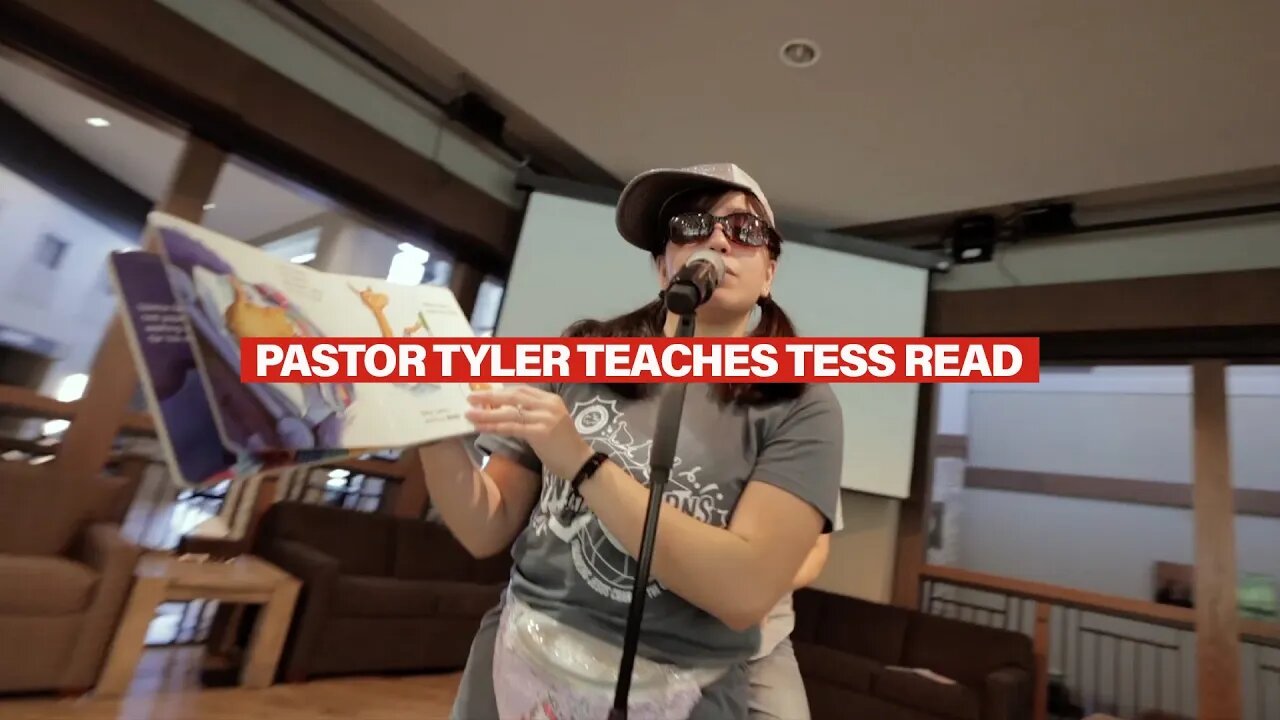 Pastor Tyler Teaches Tess How to Read