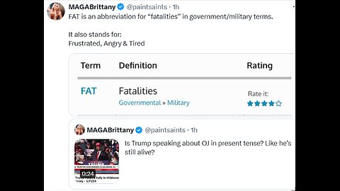 MAGABrittany - FAT is an abbreviation for “fatalities” in government/military terms.