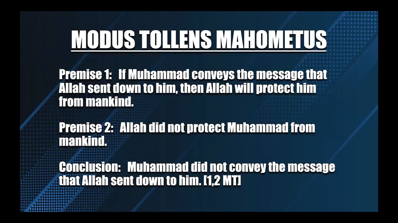 Modus Tollens Islam VS Logic