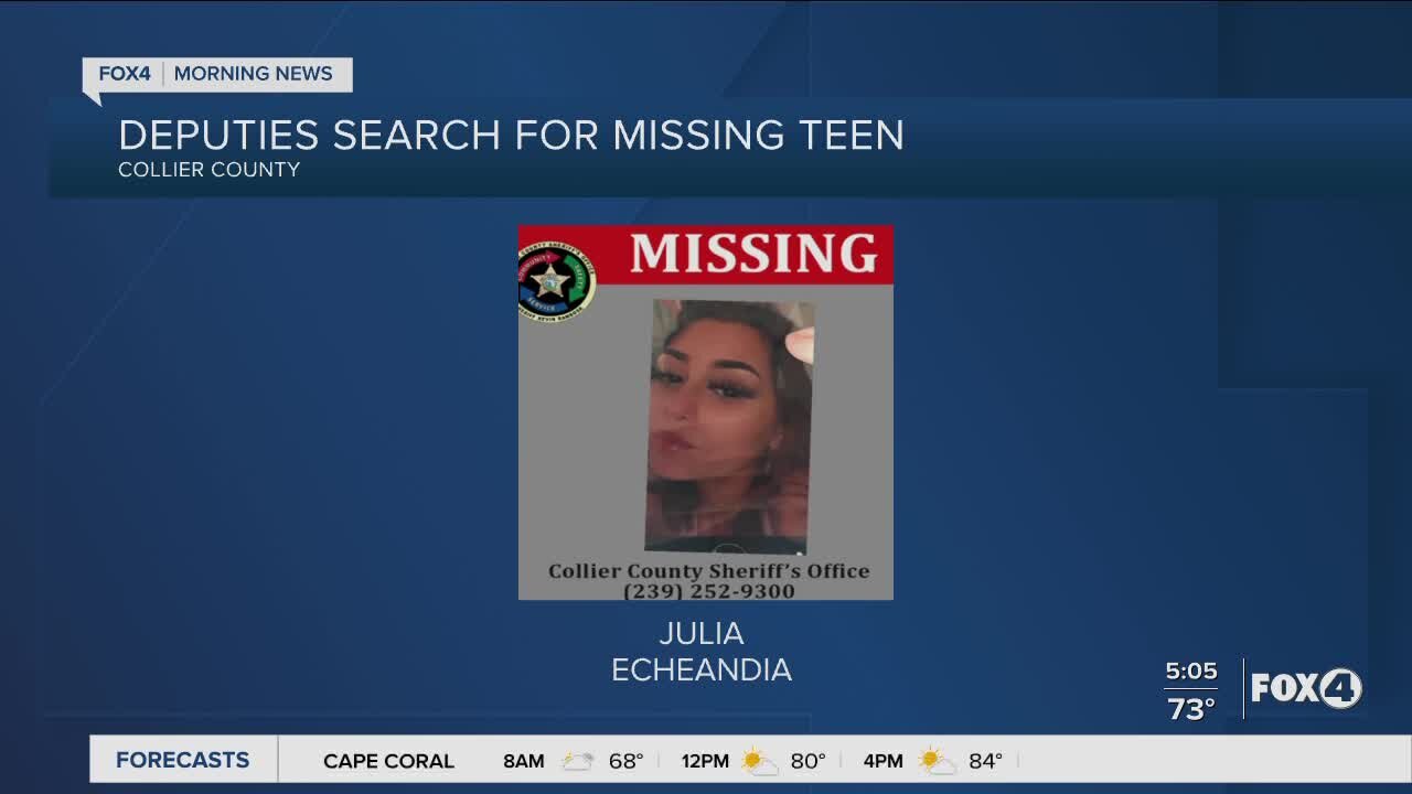 Missing teen in Collier County