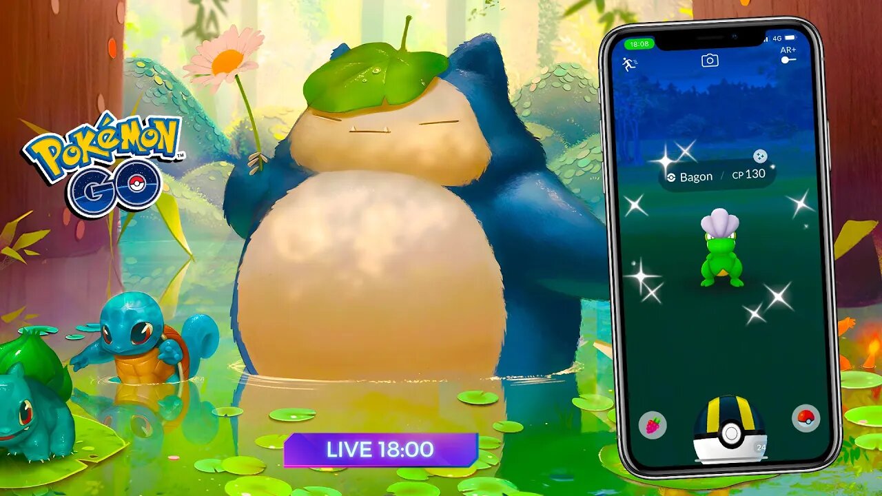 🚶 A SAGA DO SNORLAX CONTINUA! Litwick, Bagon e MAIS! Temporada da Luz! Live na RUA! Pokémon GO